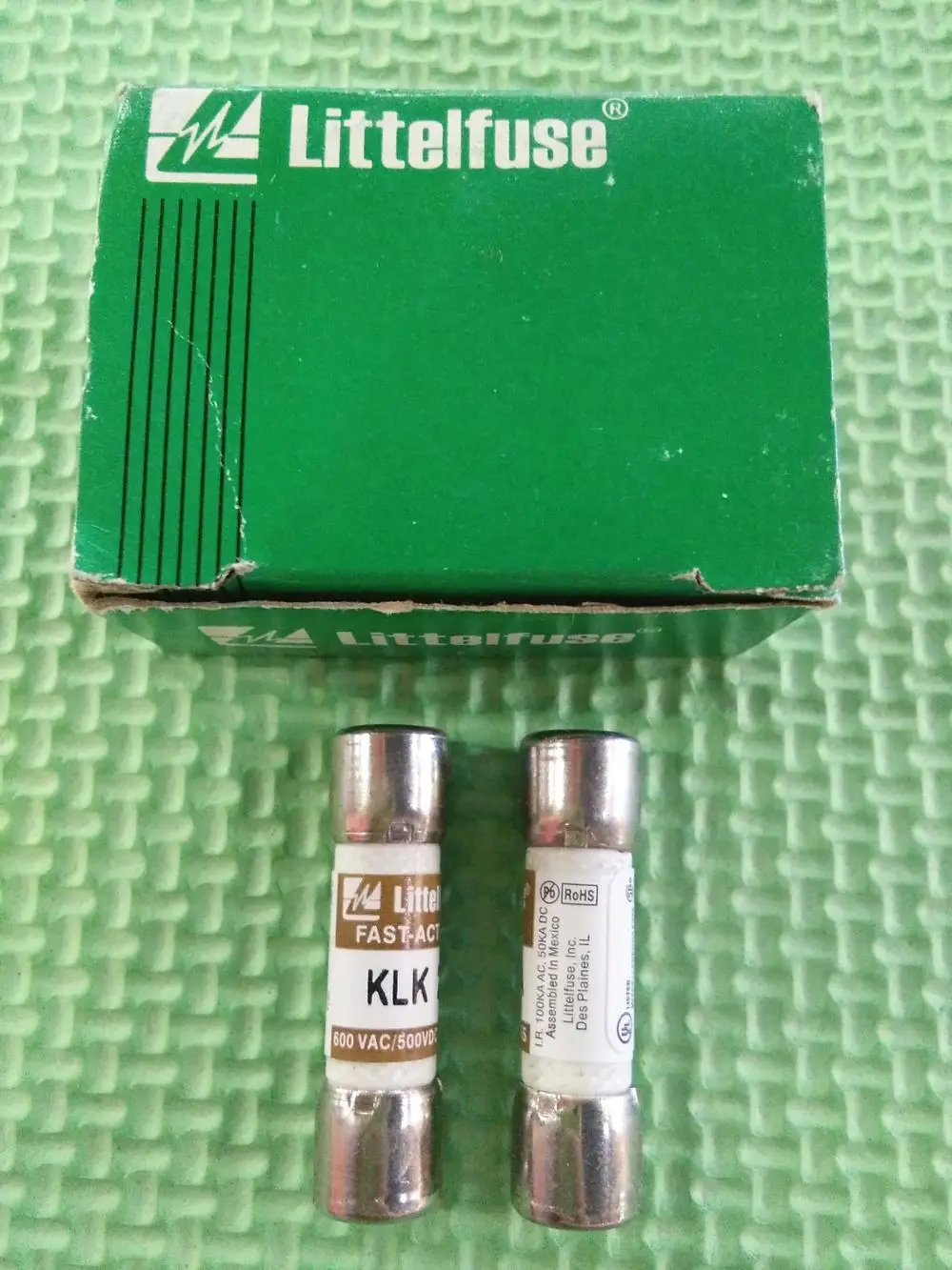 5 шт. KLK 1/2 аутентичный Американский Littelfuse 10*38 предохранитель/предохранитель
