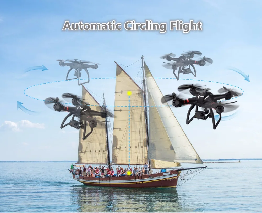 Профессиональный бесщеточный Квадрокоптер X21 с Wi Fi FPV и двойным GPS