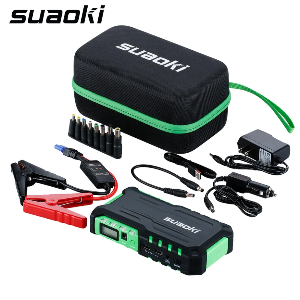 Suaoki G7 автомобильный прыжок стартер power bank 18000 В мАч 15/12 в В/16 600A пиковый ток li po