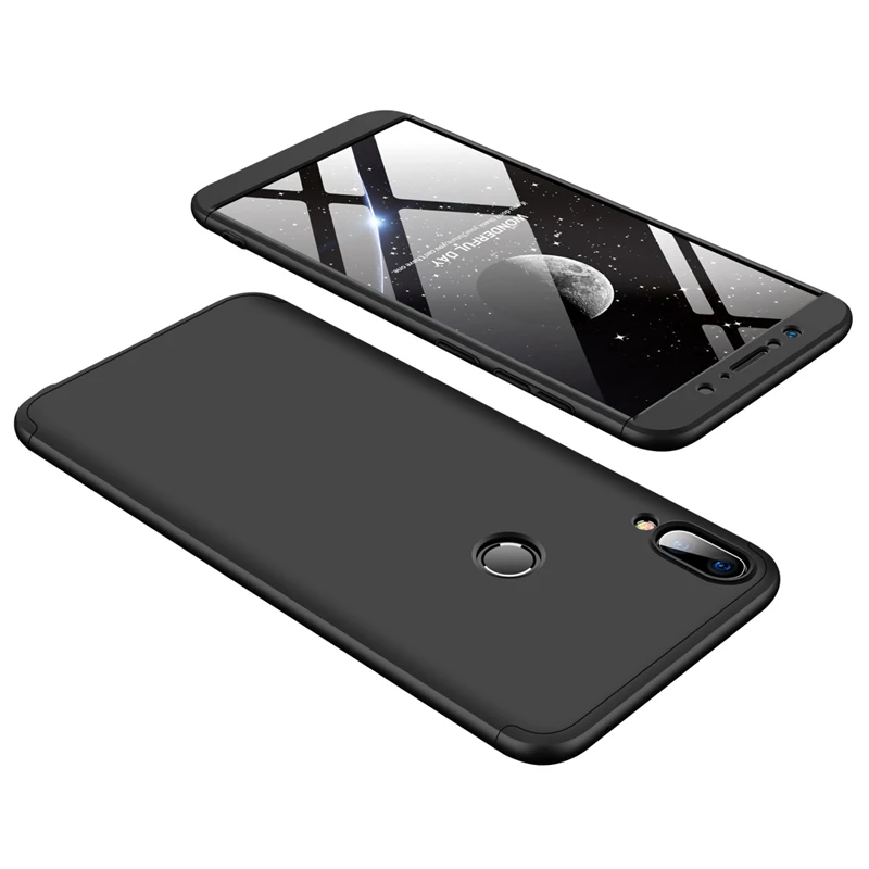 full black Чехол Vpower для Asus Zenfone Max Pro M1 чехол 360 полная защита противоударный 3 в 1 Zenfone Max Pro M1 Жесткий Тонкий чехол 6,0 дюймов - Цвет: full black