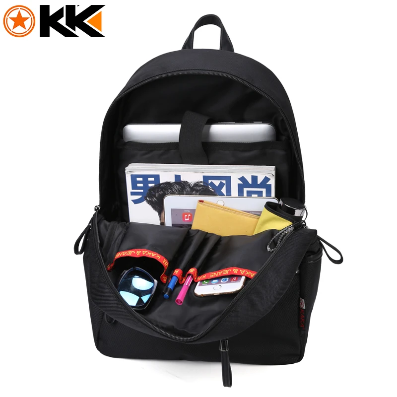 KAKA 2188 нейлоновый рюкзак для студентов колледжа подростка камуфляжный черный