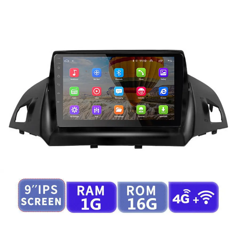 1G 16G EKIY 9 ''2.5D Автомобильный мультимедийный плеер не 2 Din Android Авторадио для Ford Kuga 2013- gps навигация стерео Поддержка 3g/4G/WIFi - Цвет: 1G 16G
