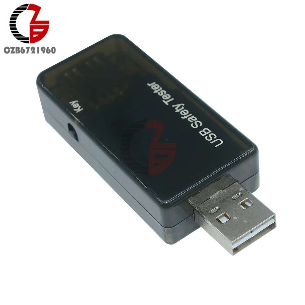 6-в-1 USB тестер безопасности Защита от отключения питания ЖК цифровой вольтметр