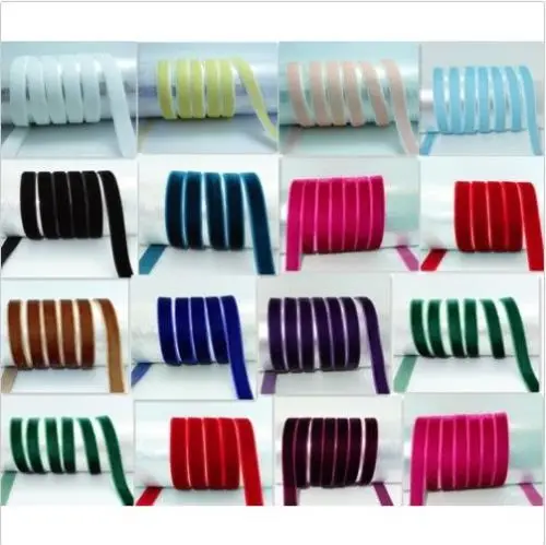 Мягкая удобная бархатная лента, 5 ярдов, 3/8 дюйма, 10 мм