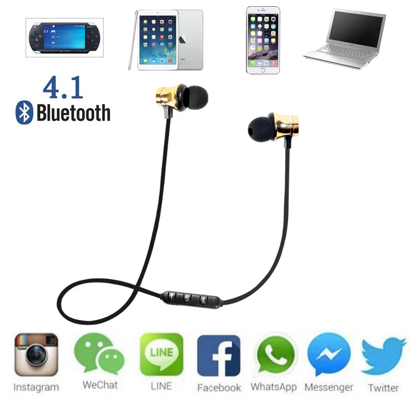Bluetooth Беспроводные наушники с микрофоном магнитные правда bluetooth спорт Hifi HD звук
