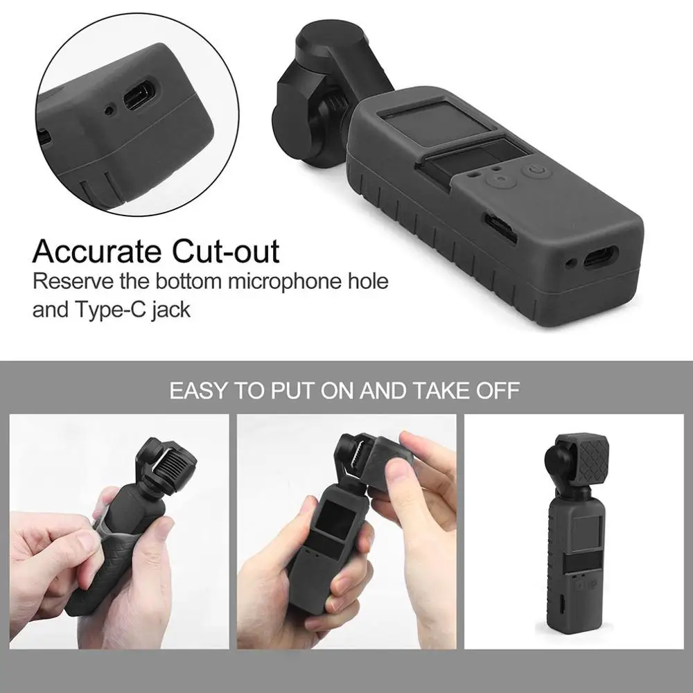 Силиконовый чехол Стабилизатор для камеры osmo pocket gimbal DJI OSMO Pocket Handheld Gimbal