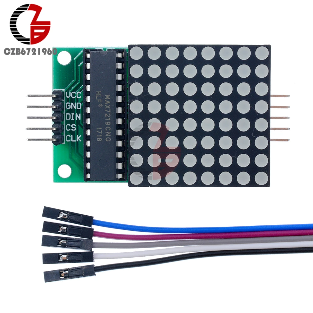 MAX7219 точечный модуль светодиодной матрицы MCU управления светодиодный дисплей для