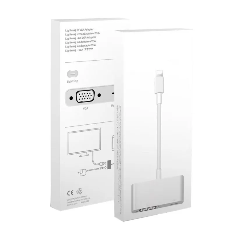 Переходник из алюминиевого сплава для iPhone на Hdmi Vga Jack| |