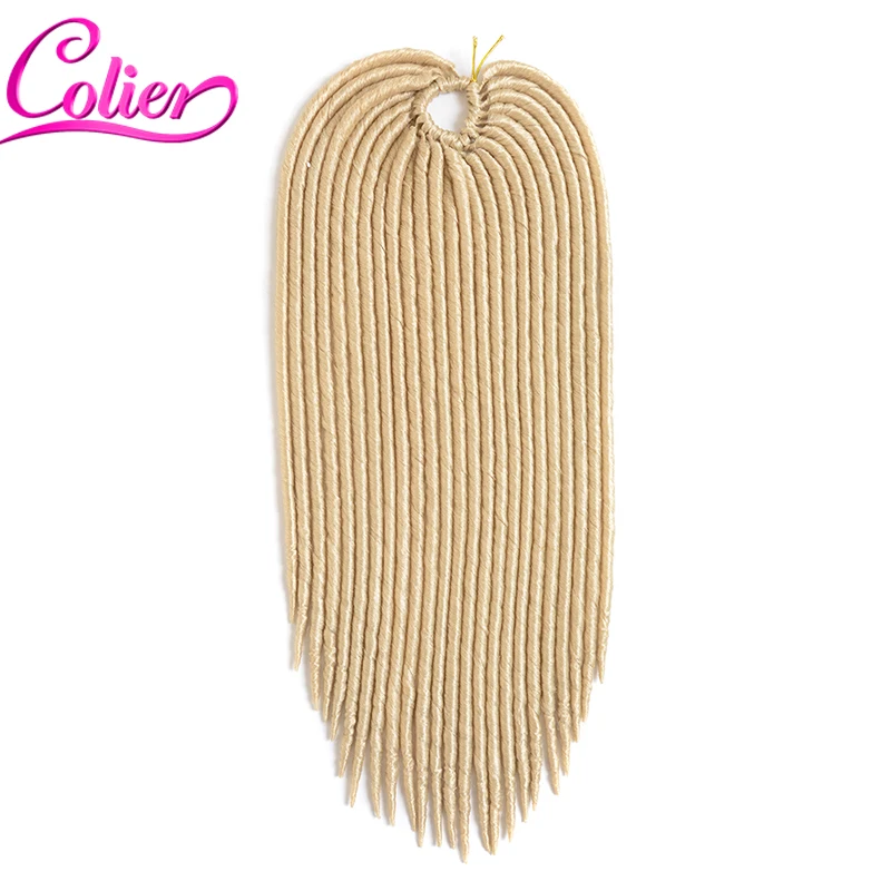 7Pieces/Lot 20strands/Piece Soft Dread Braids Havana Mambo Faux Locs Crochet Hair Synthetic Braiding Clip In |
