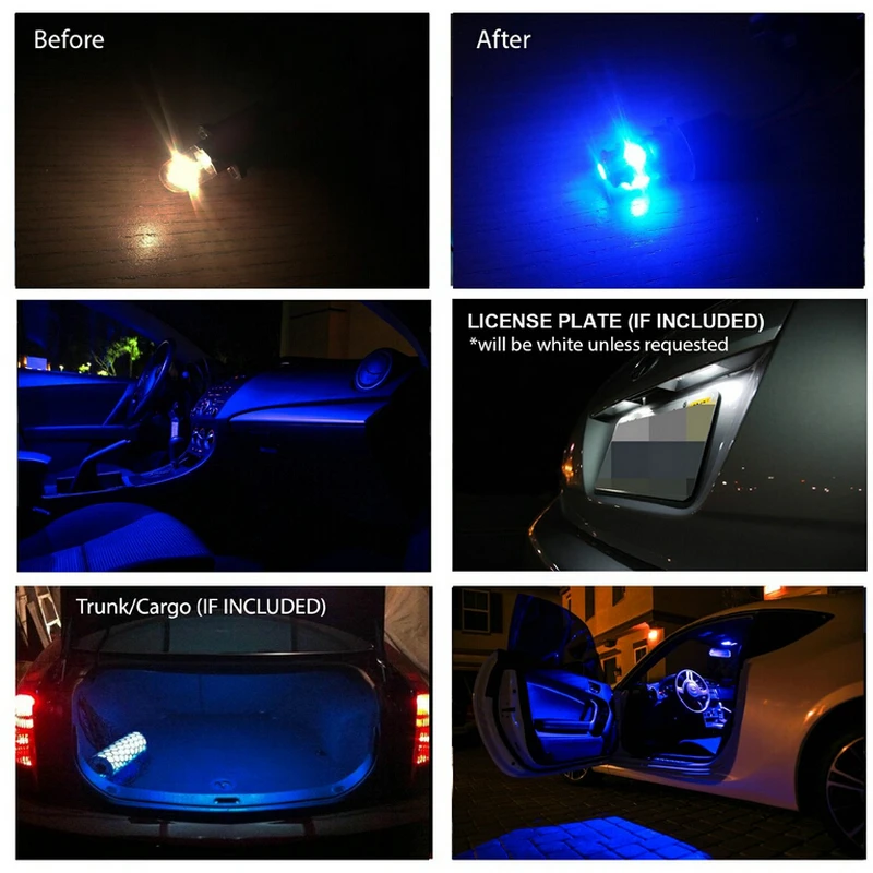 Car Led Interior Lighting For Saab 9-3 Estate YS3F 9-5 YS3G Auto automotive Reading dome lights bulbs for cars 10pc | Автомобили и