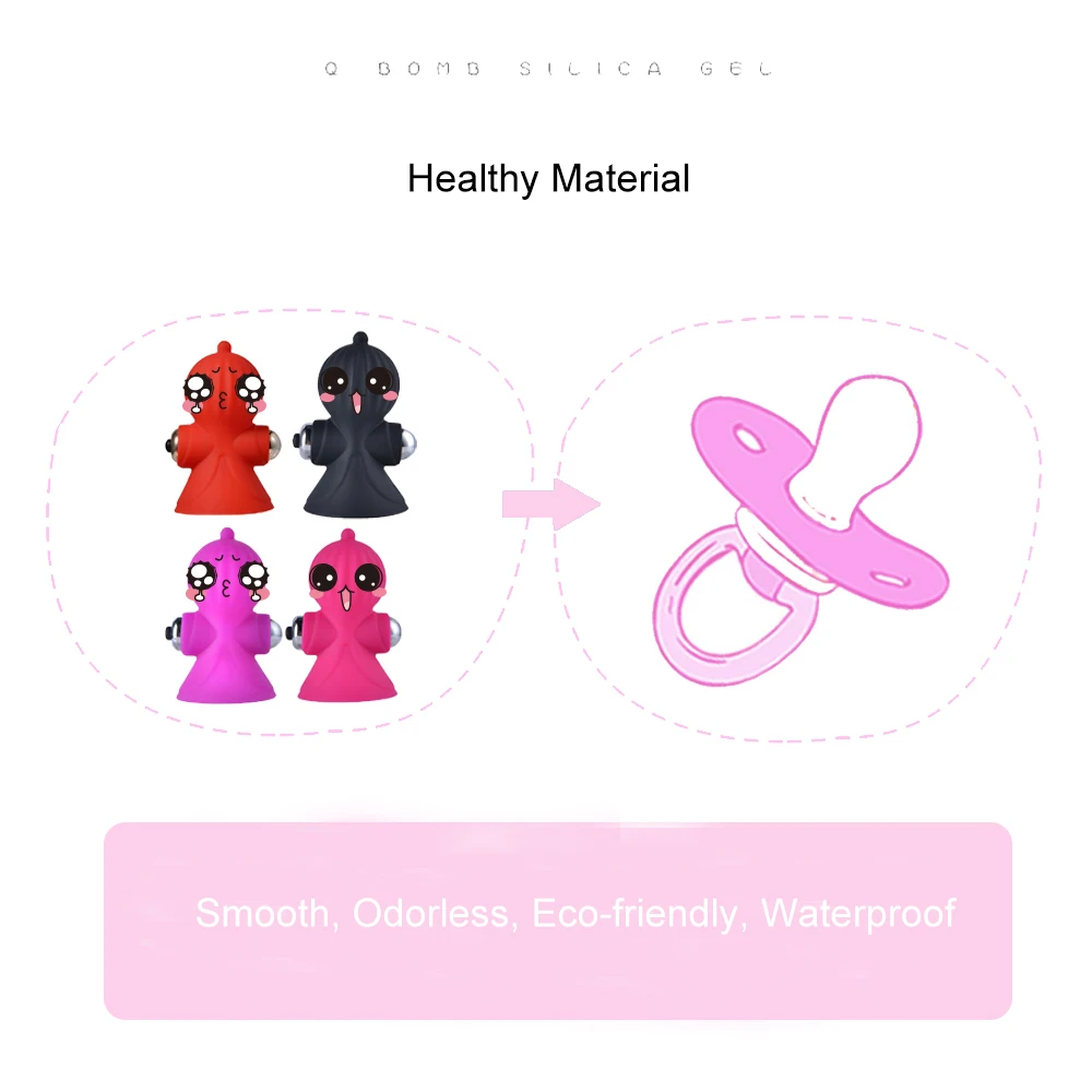 Мягкий милый водонепроницаемый Клитор игрушка для женщин Красочные Сильные