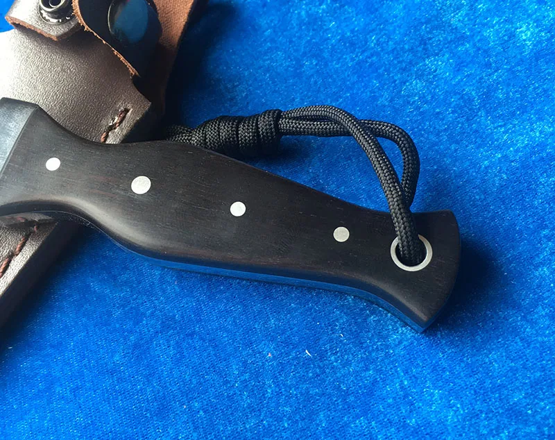 LEMIFSHE L01 нож с фиксированным лезвием 440C стальной ebony Ручка для охоты на открытом воздухе кухонный нож для фруктов EDC инструмент