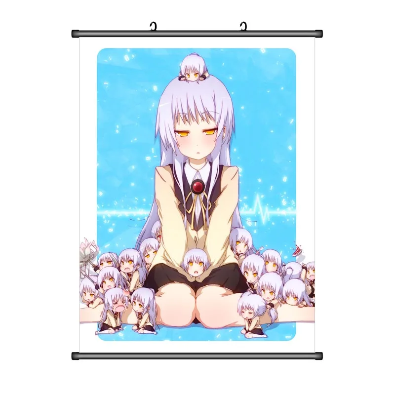 Аниме Ангел биты! Накамура Юри & Tachibana Kanade Hinata hidki shiina домашний декор Стена Свиток