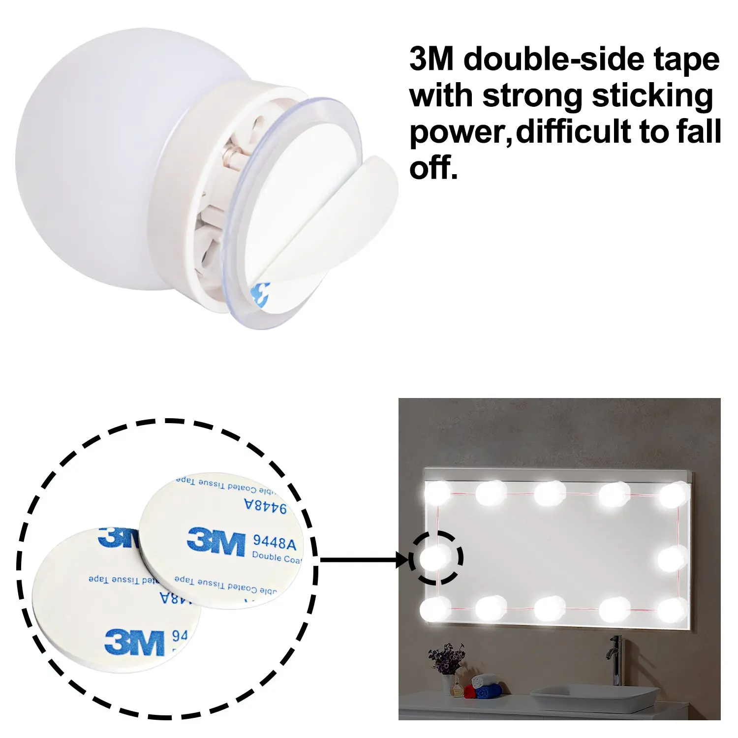 10 светодиодный лампы косметическое зеркало свет макияж освещение в голливудском