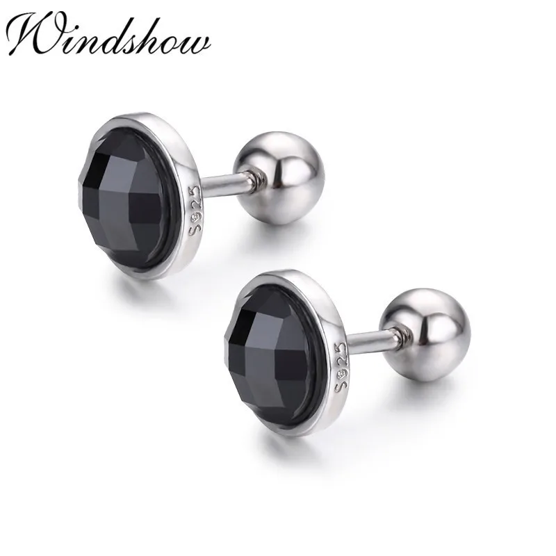 Женские серьги гвоздики из серебра 925 пробы|Серьги-гвоздики| |