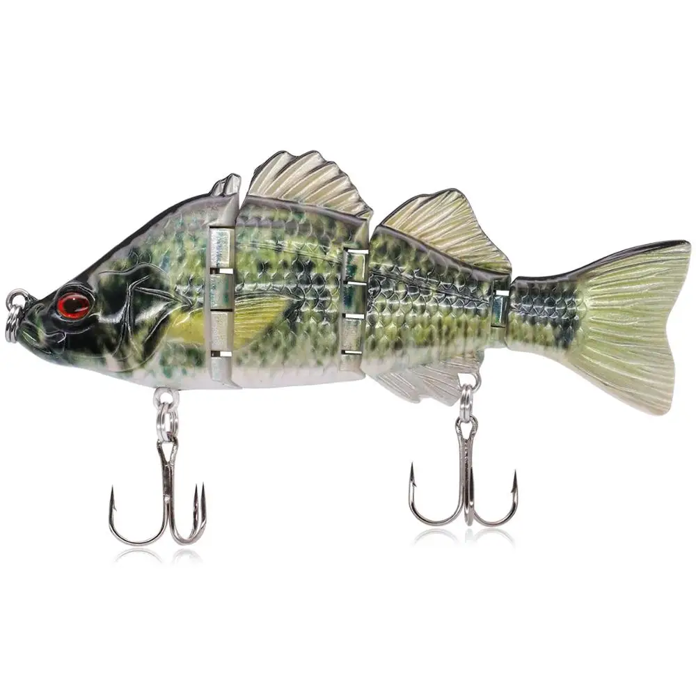 Green - 18.5cm 87g 10 см или 18,5 см рыболовные приманки Swimbaits мульти Соединенные секции Isca искусственные Pesca твердые приманки воблеры рыболовные крючки Снасть - Цвет: Green - 18.5cm 87g