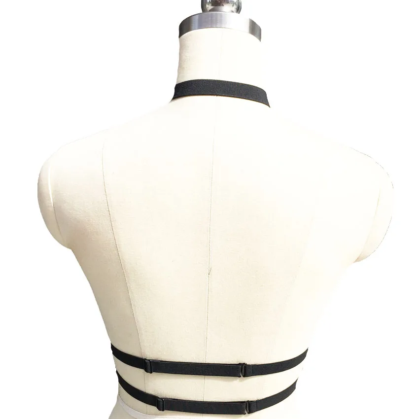 Летний стиль готический бюстгальтер для тела Harajuku эластичный пояс сексуальное