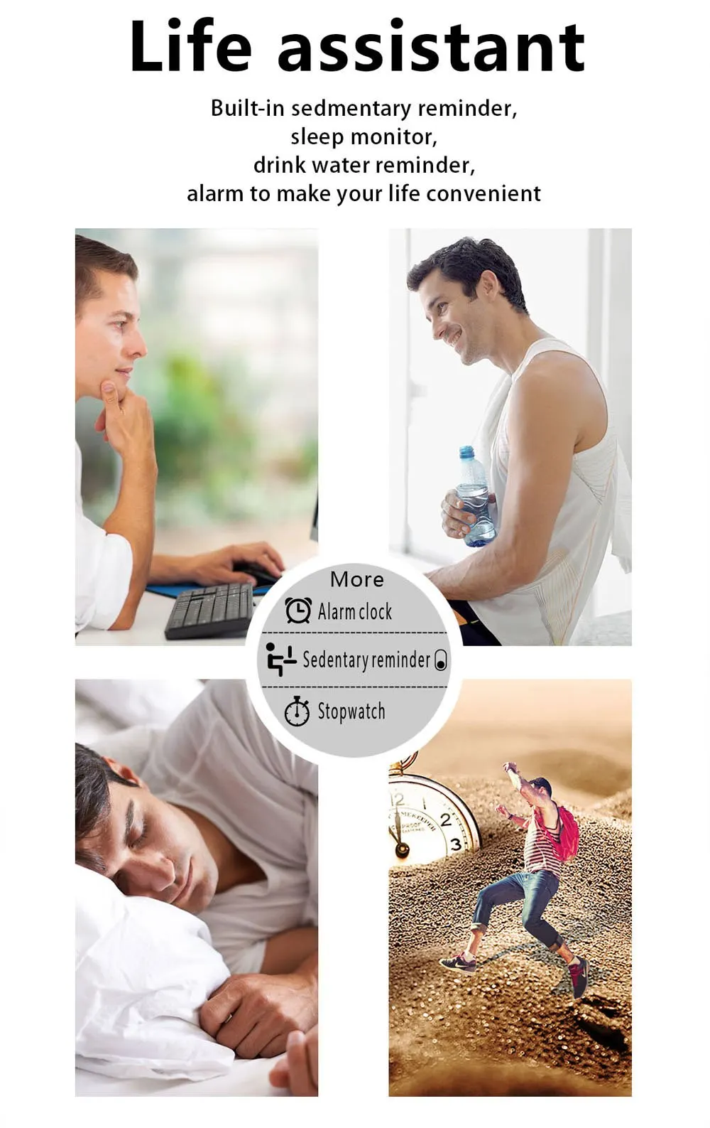 G01 Bluetooth Smart часы Smartwatch Совместимость Android телефон с водонепроницаемым корпусом IP68