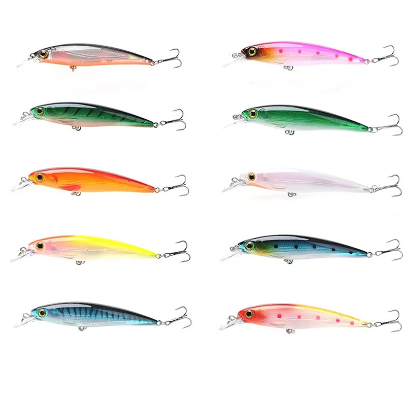 10 шт./лот Приманка Minnow 13 5 г 11 см глубина эксплуатации воды 0 3 м искусственная