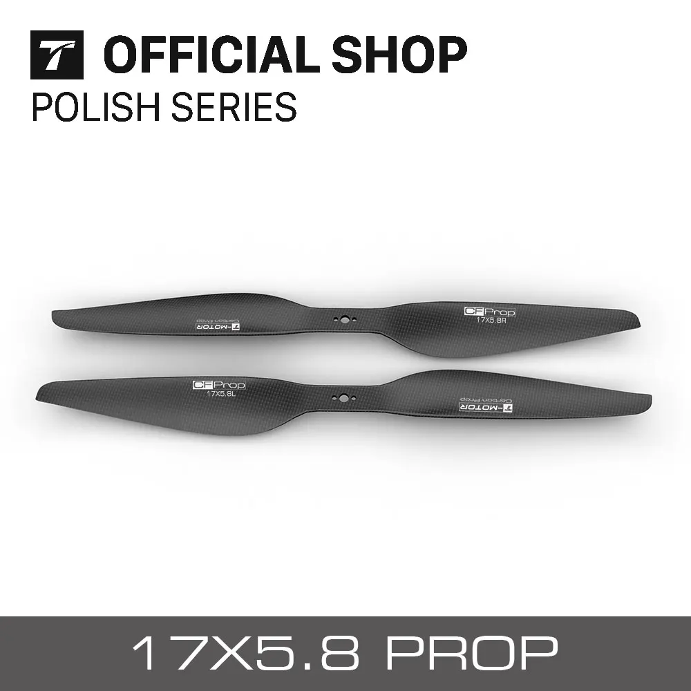 T-Motor P17 дюймовый реквизит из углеродного волокна * 5 8 &quotP17x5.8 CF Prop CW + CCW пропеллеры