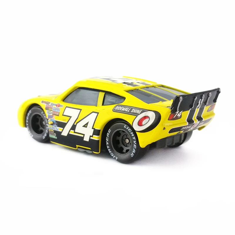 Disney Pixar Cars No.74 металлическая боковая панель литье под давлением игрушечный