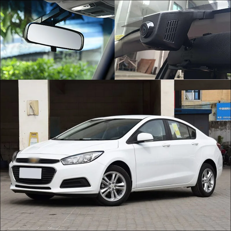 Видеорегистратор BigBigRoad для Chevrolet Cruze управление через приложение Wifi FHD 1080P G датчик