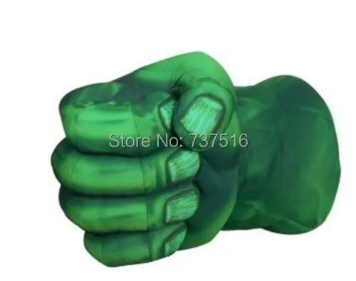 Невероятные Халк Smash руки Мягкие плюшевые перчатки косплей боксерские одна пара