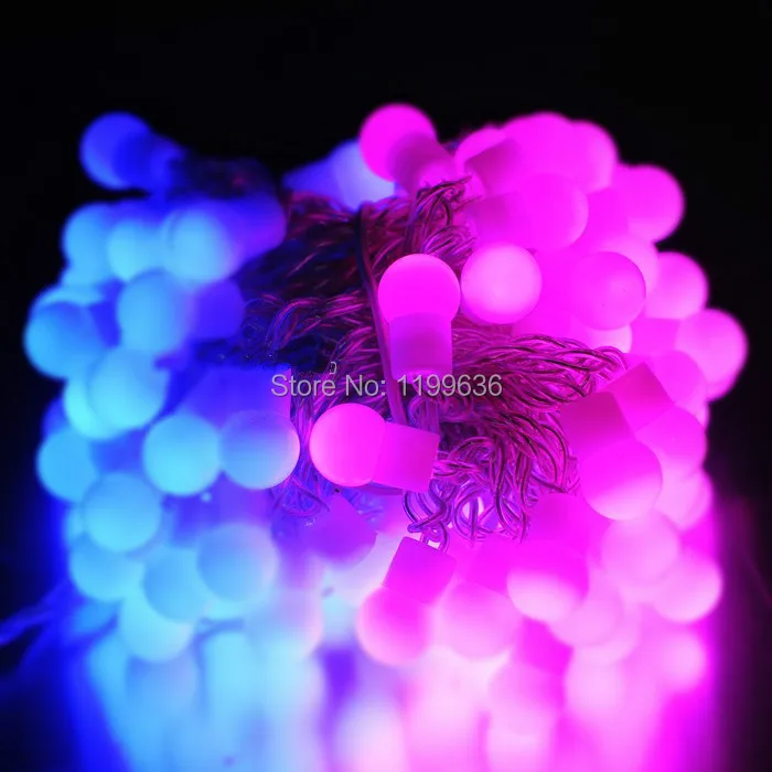 free shipping Bule Pink Colored 100-LED Xmas/Decoration String Lights(10-Meter/230V/110V AC) | Лампы и освещение