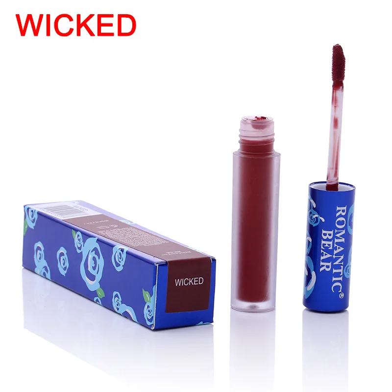 ROMANTIC BEAR Matte Lipstick Batom Lips Makeup Rouge Waterproof Liquid Lip Gloss Hot Mdf | Красота и здоровье