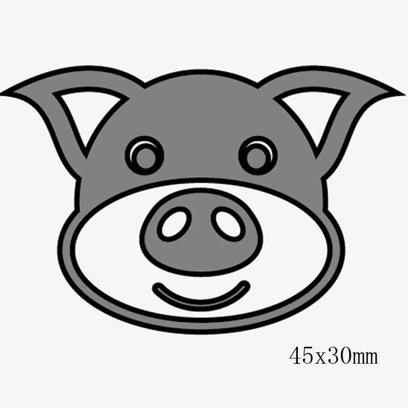 Cute Animals Avatar Metal Cutting Dies Deer Dog Pig Bear Hippo Craft dies for DIY Scrapbooking Paper Cut Cards Stamps New | Дом и сад