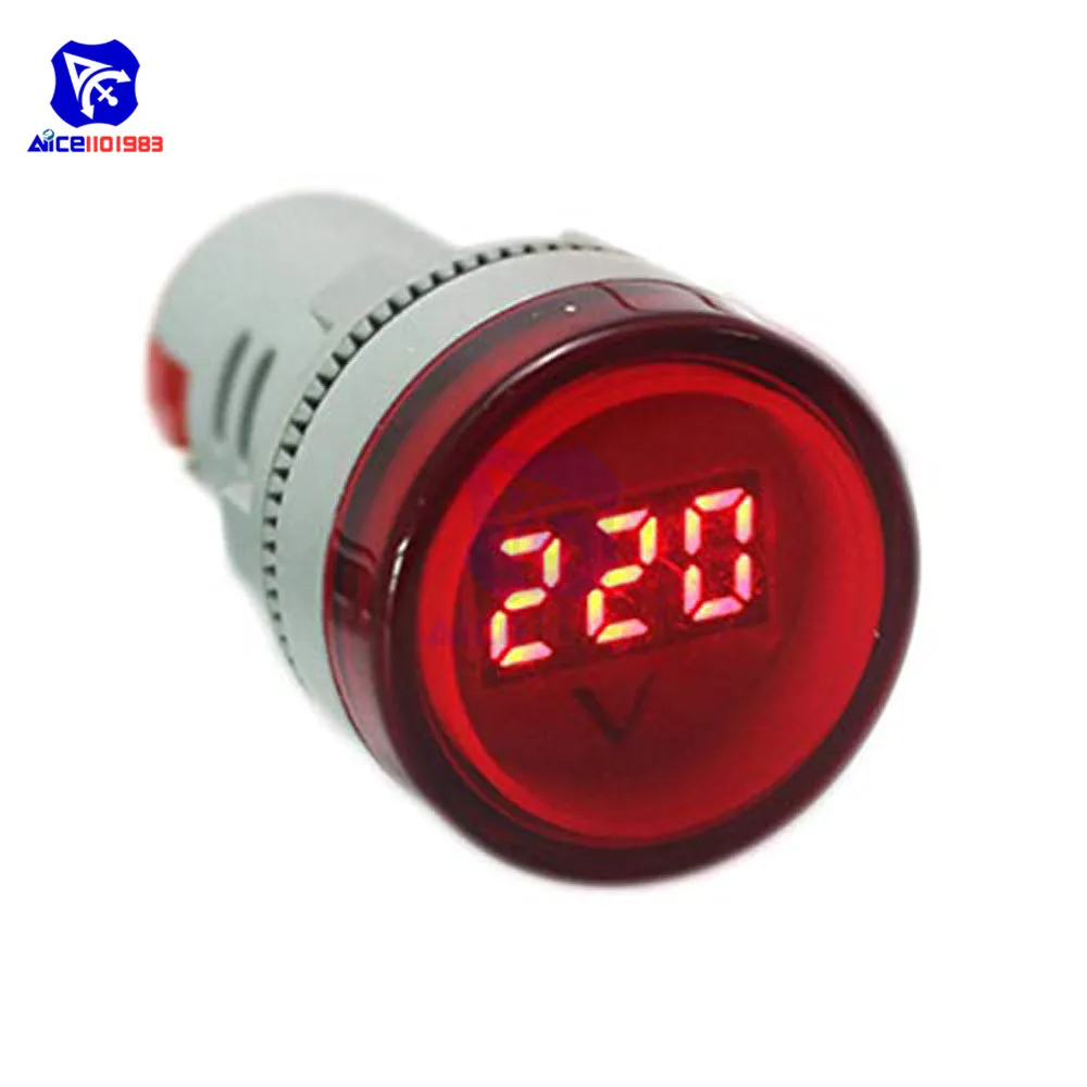 Мини светодиодный цифровой вольтметр переменного тока 60 500 В индикатор