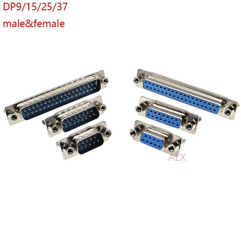 2 шт. с фиксированным винтом DP9 DP15 DP25 DP37 Штекерный разъем PCB вставная пластина Тип D