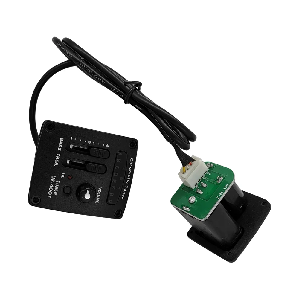 UK 400T Ukelele пьезо пикап Preamp 2 полосный эквалайзер Эквалайзер Тюнер|piezo pickup preamp|pickup