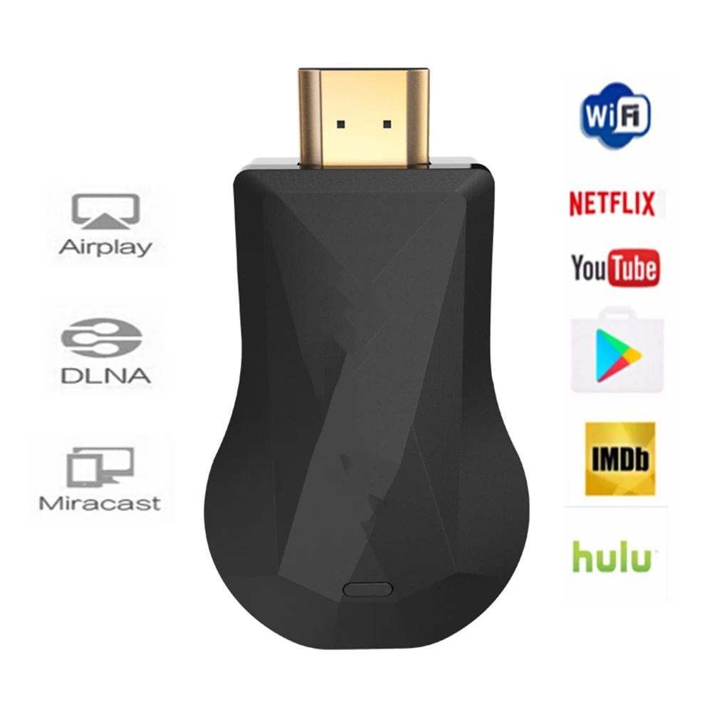 Для Chrome Crome Cast Netflix YouTube HDMI совместимый WiFi дисплей зеркальный донгл медиа стример