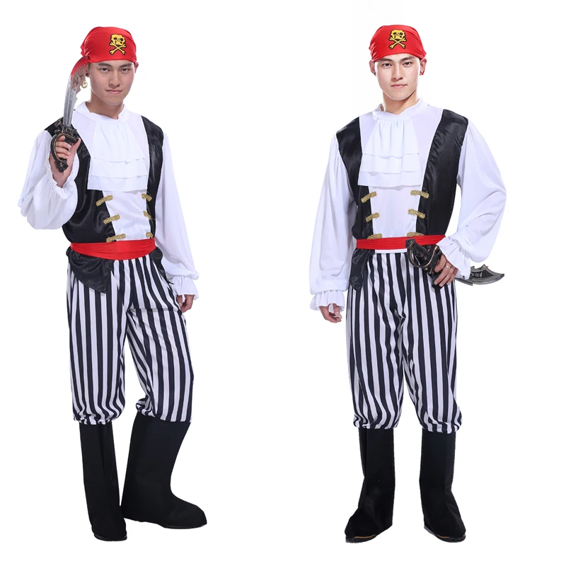 Маскарадный костюм на Хэллоуин для взрослых пиратский капитан Джек Пираты