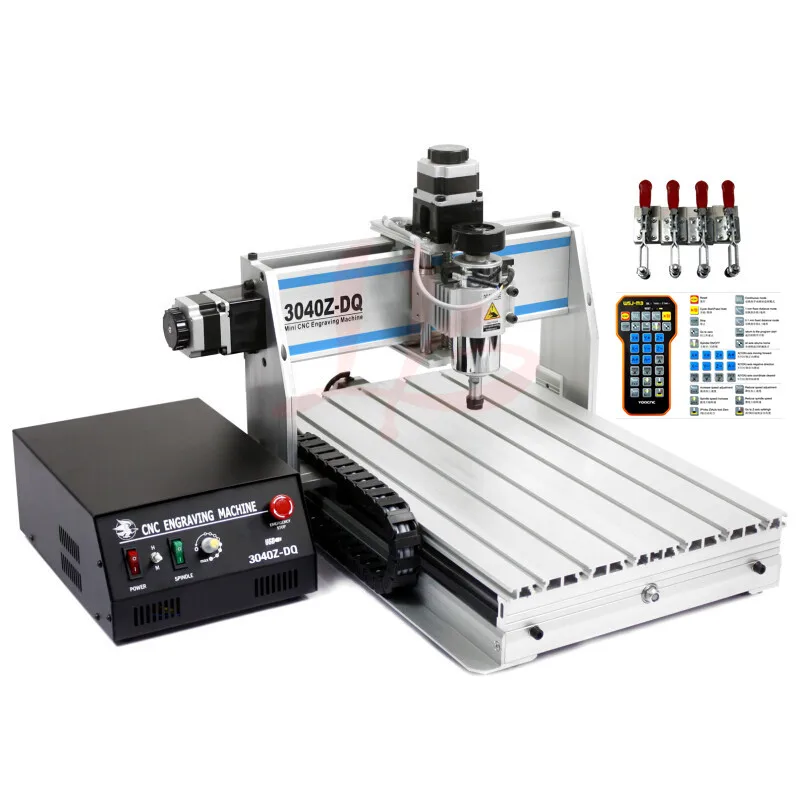 CNC 3040Z DQ 4 осевой мини фрезерный станок с ЧПУ й вращающейся осью для 3d бесплатно в