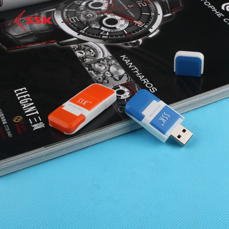 SSK USB 2 0 Micro SD кардридер Портативный Мини Высокоскоростной T FLASH/Micro для компьютера