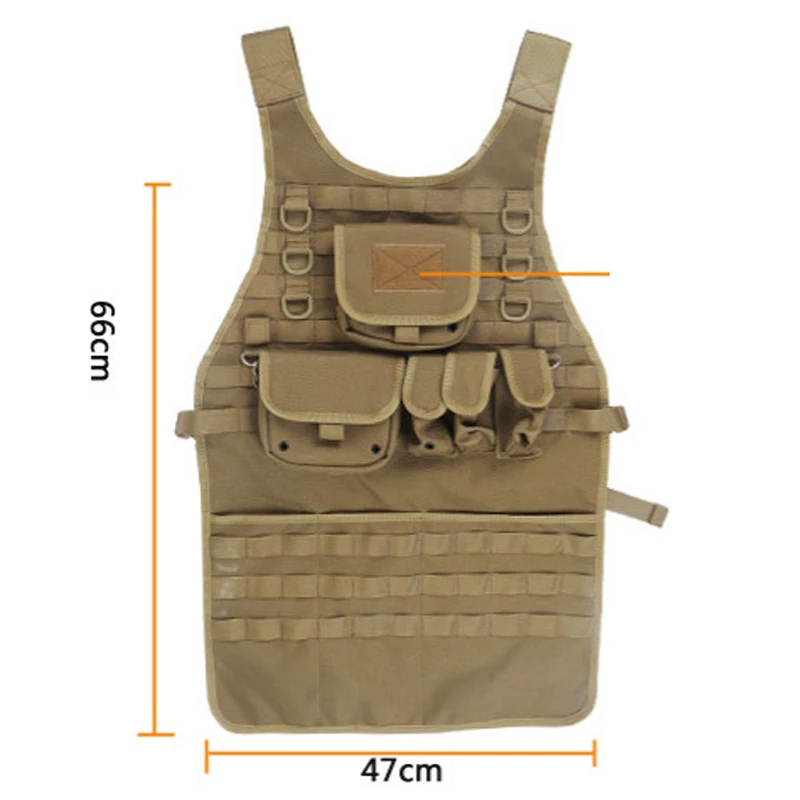 Фартук тактический Мужской армейский фартук Molle универсальные фартуки