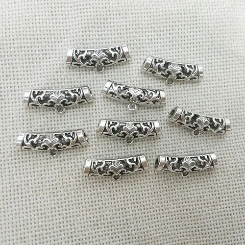 25mm hole 3mm Кожаный шнур ожерелье Подвески bails соединитель Переключить Застежка Крючки Европейские Бусины оснастки ювелирных изделий талисманы стимпанк трубка комплект - Цвет: 25mm hole 3mm