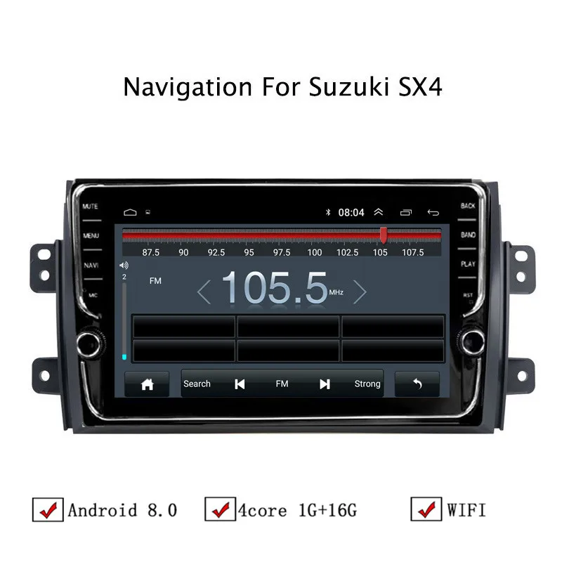 9 "Android 8 1 автомобиля gps навигации Для Suzuki SX4 2006-2011 автомобиль радио стерео