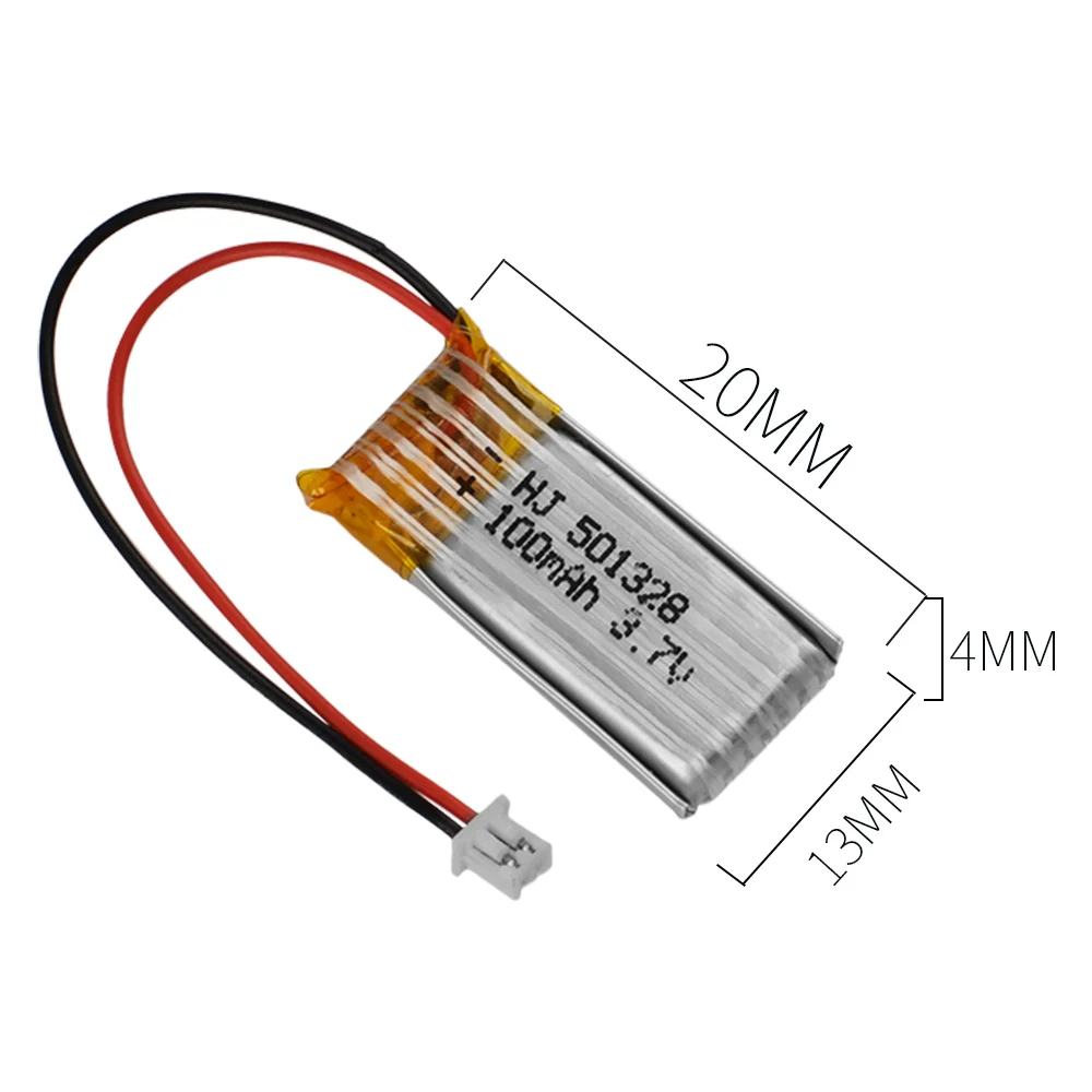 10 pcs 3.7V 100mAh RC Lipo Battery Mini White Plug for 1/28 Car /RC Helicopter quadcopter | Игрушки и хобби