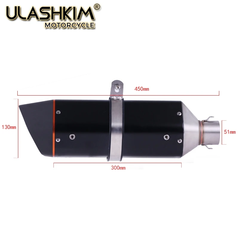 

Motorcycle Exhaust Muffler Escape Middle Link Mid Pipe Full System Slip On For Kawasaki Z750 Z 750 With DB Killer