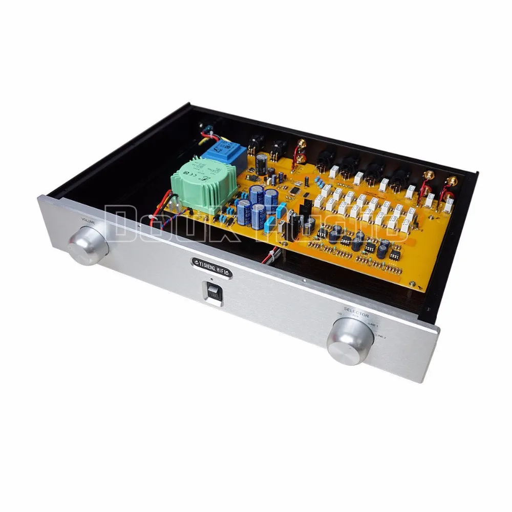 Последний Nobsound High end HiFi XLR Balnlnce RCA стерео-преампер цифровой аудио S0627 итальянский Cricuit Pre-Amplfier