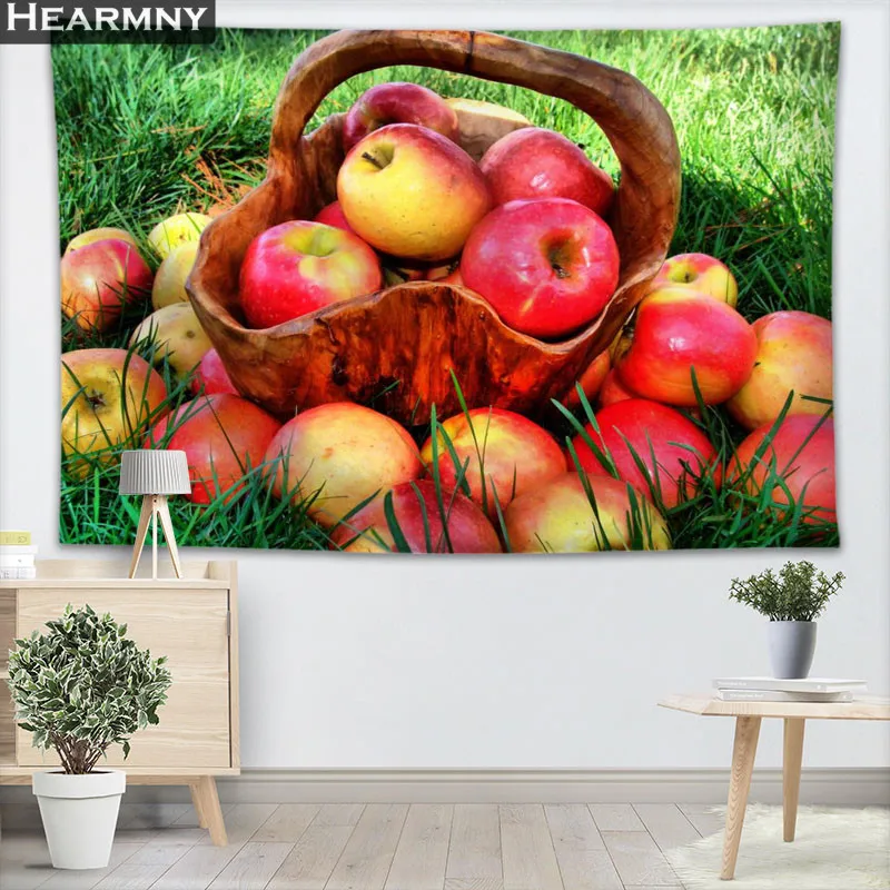 

HEARMNY Apple Wall Hanging Tapestry Sheets Home Decorative Tapestries Beach Towel Yoga Mat Blanket Table Cloth Wall Tapestry