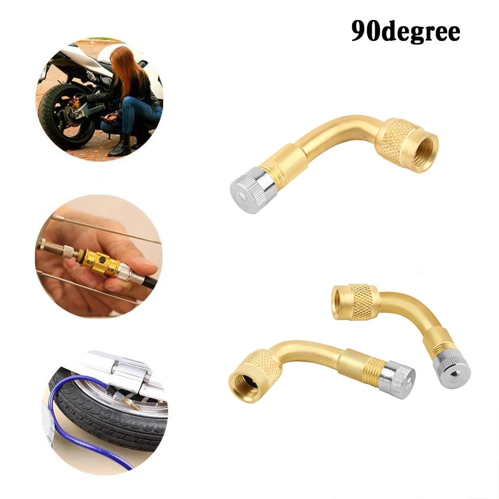 Универсальный 90 угловой адаптер для шин с длинным хвостовиком латунный