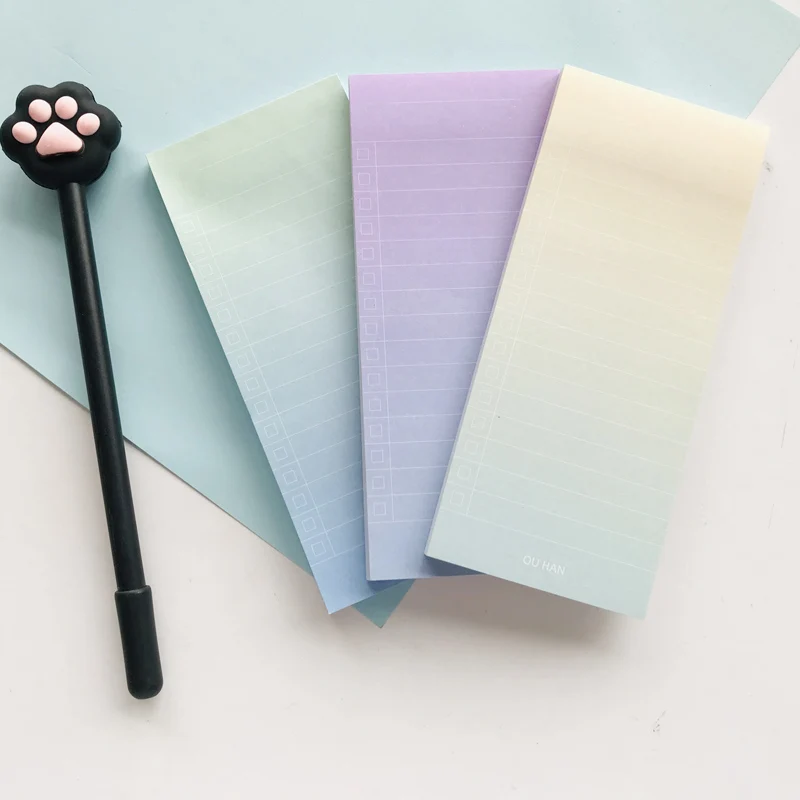 40 листов простой градиентный цвет чтобы сделать список блокнотов планировщик