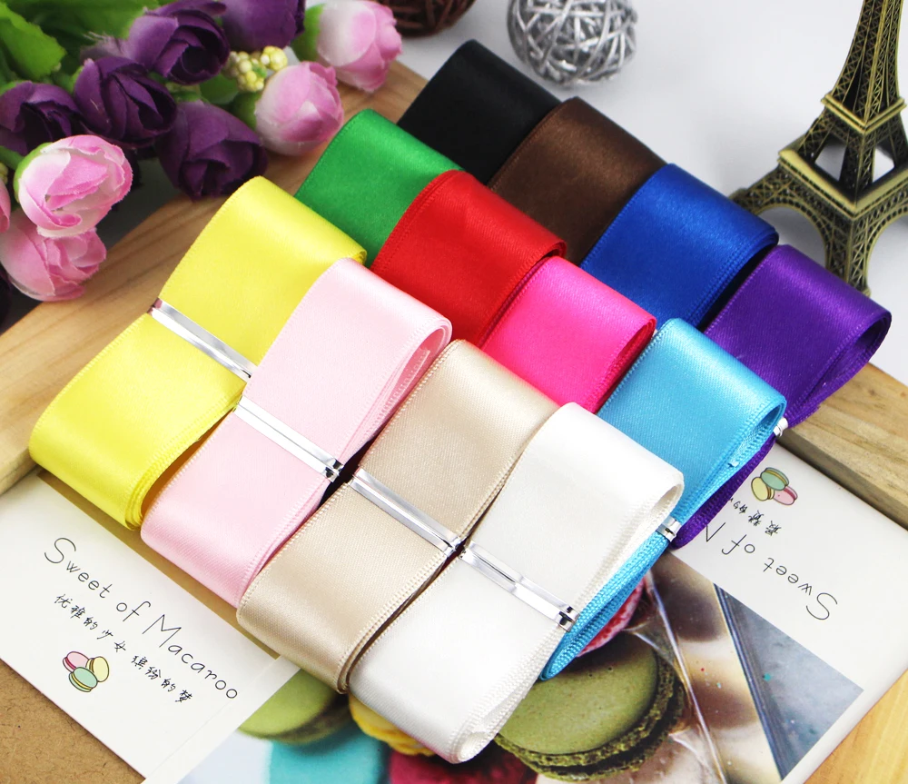 Lucia Craft однотонная Рождественская атласная лента материал для шитья ручной