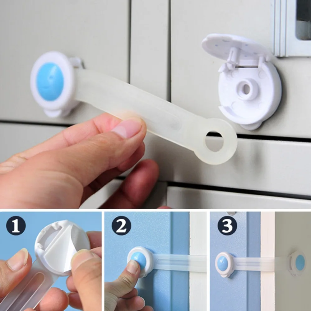 10 шт./компл. многоцелевой клей для Безопасность замок защиты детей выдвижные