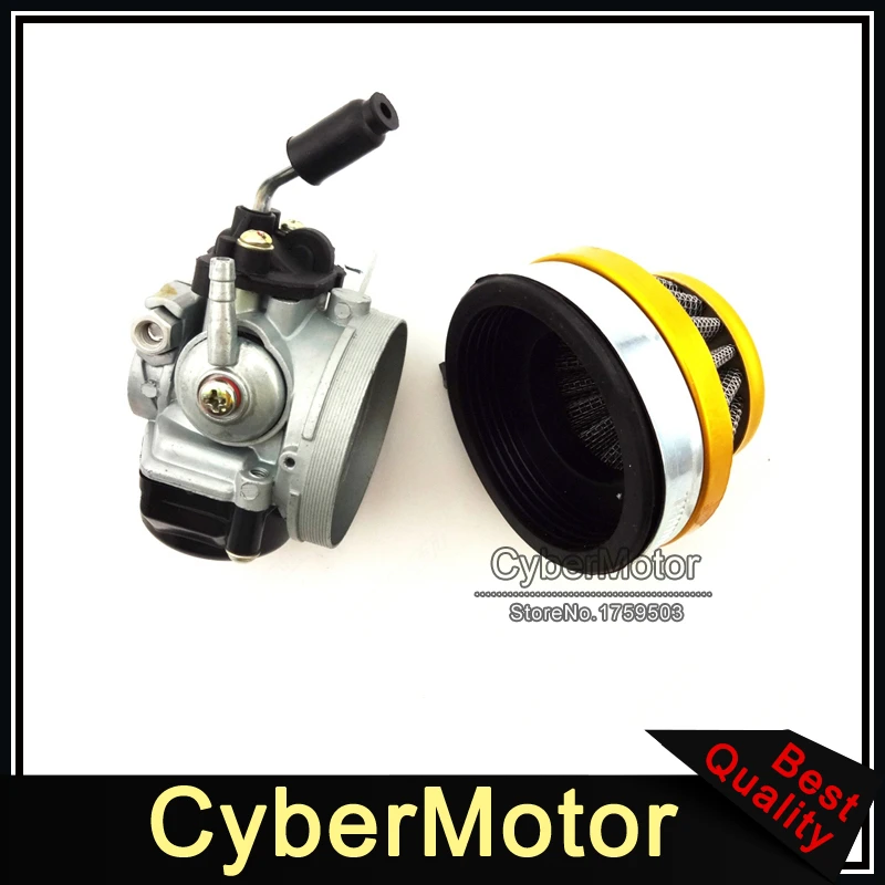 Aftermarket Carb Dellorto Style SHA 14 мм карбюратор воздушный фильтр золотой для Tomos A36 Golden Bullet Targa