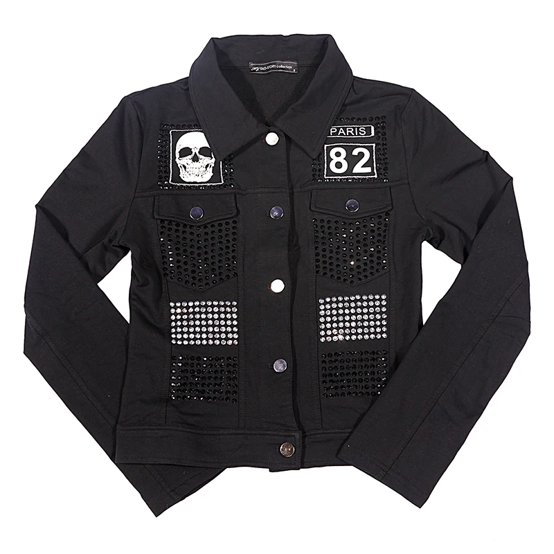 GLO STORY 2018 модная женская куртка осенняя длинный рукав пуговицы карманы бриллианты